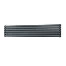 Omeara Axis - Anthracite Horizontal Radiator H348mm x W1800mm Double Panel