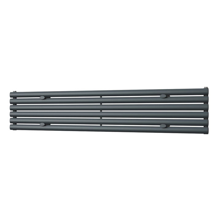 Omeara Axis - Anthracite Horizontal Radiator H348mm x W1800mm Single Panel
