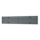 Omeara Axis - Anthracite Horizontal Radiator H348mm x W1800mm Single Panel