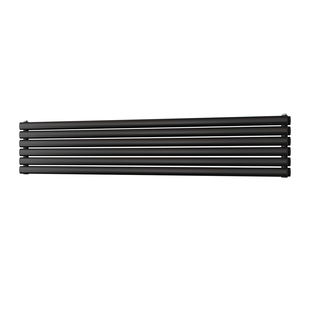 Omeara Axis - Black Horizontal Radiator H348mm x W1800mm Double Panel