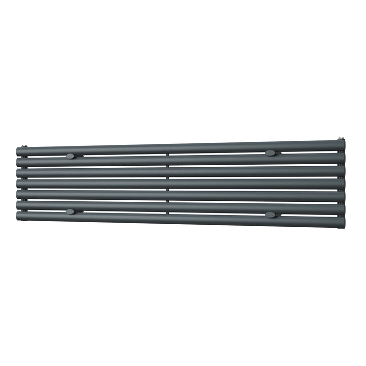 Omeara Axis - Anthracite Horizontal Radiator H406mm x W1800mm Single Panel