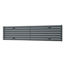 Omeara Axis - Anthracite Horizontal Radiator H406mm x W1800mm Single Panel