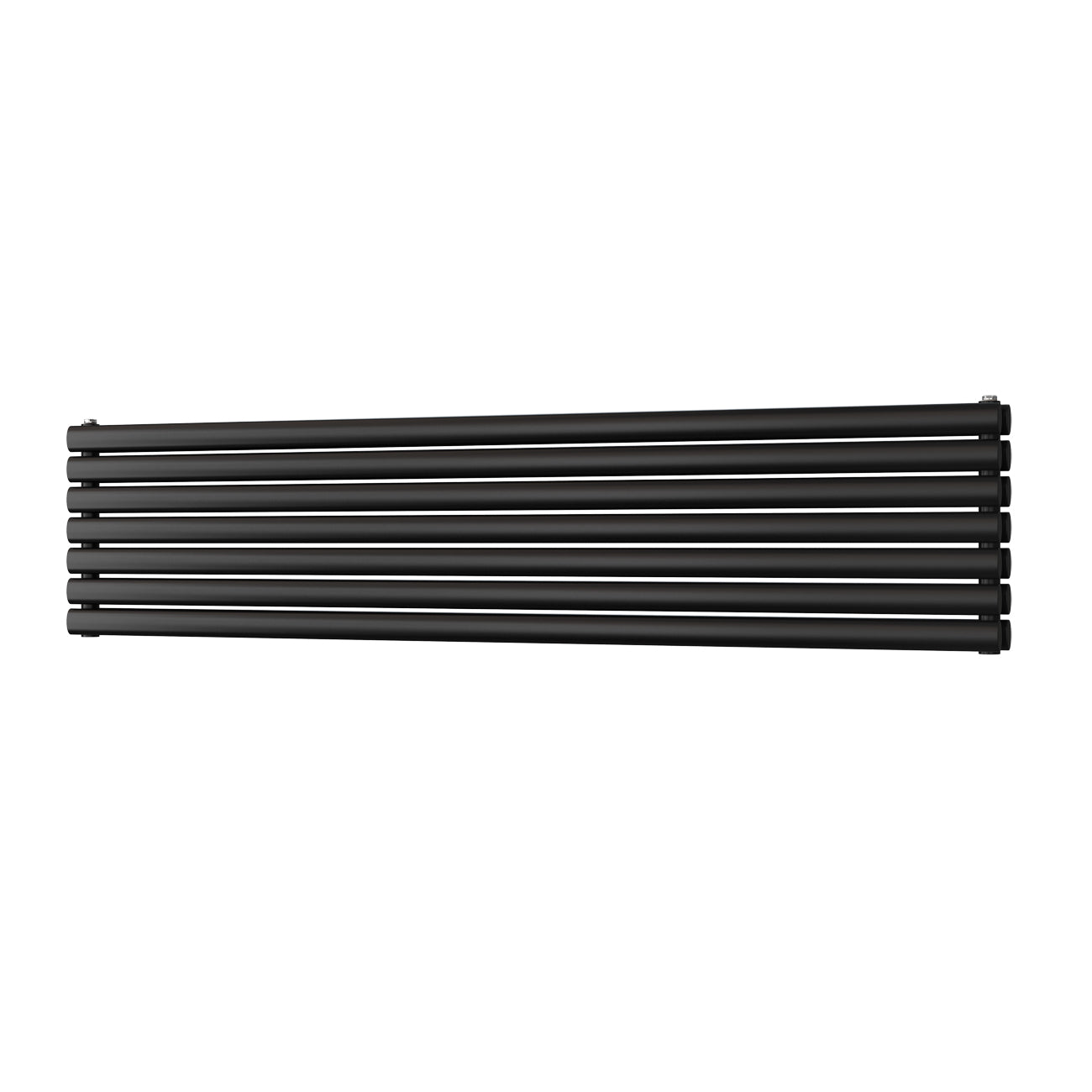Omeara Axis - Black Horizontal Radiator H406mm x W1800mm Double Panel