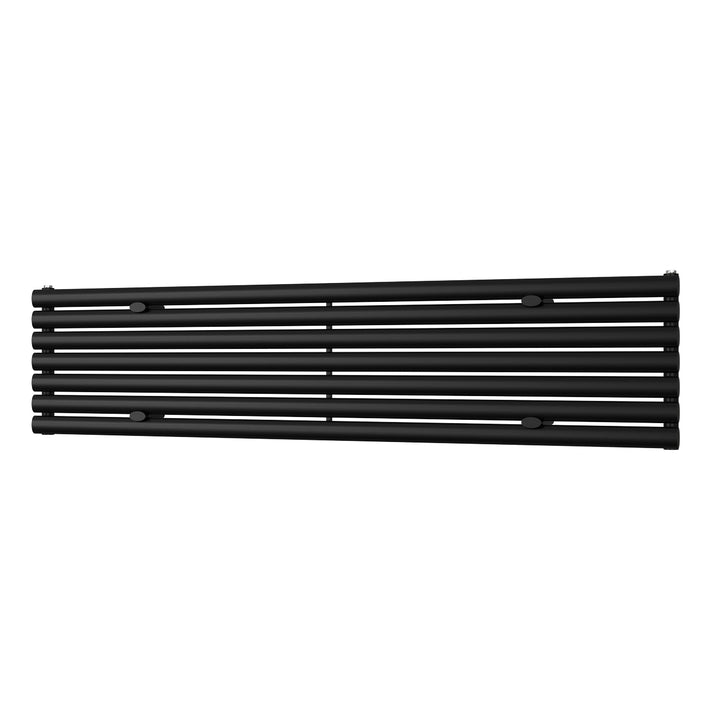Omeara Axis - Black Horizontal Radiator H406mm x W1800mm Single Panel