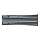 Omeara Axis - Anthracite Horizontal Radiator H464mm x W1800mm Single Panel