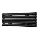 Omeara Axis - Black Horizontal Radiator H290mm x W800mm Single Panel