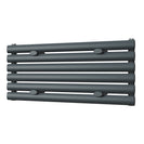 Omeara Axis - Anthracite Horizontal Radiator H348mm x W800mm Single Panel