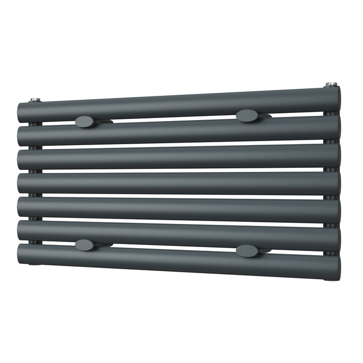 Omeara Axis - Anthracite Horizontal Radiator H406mm x W800mm Single Panel
