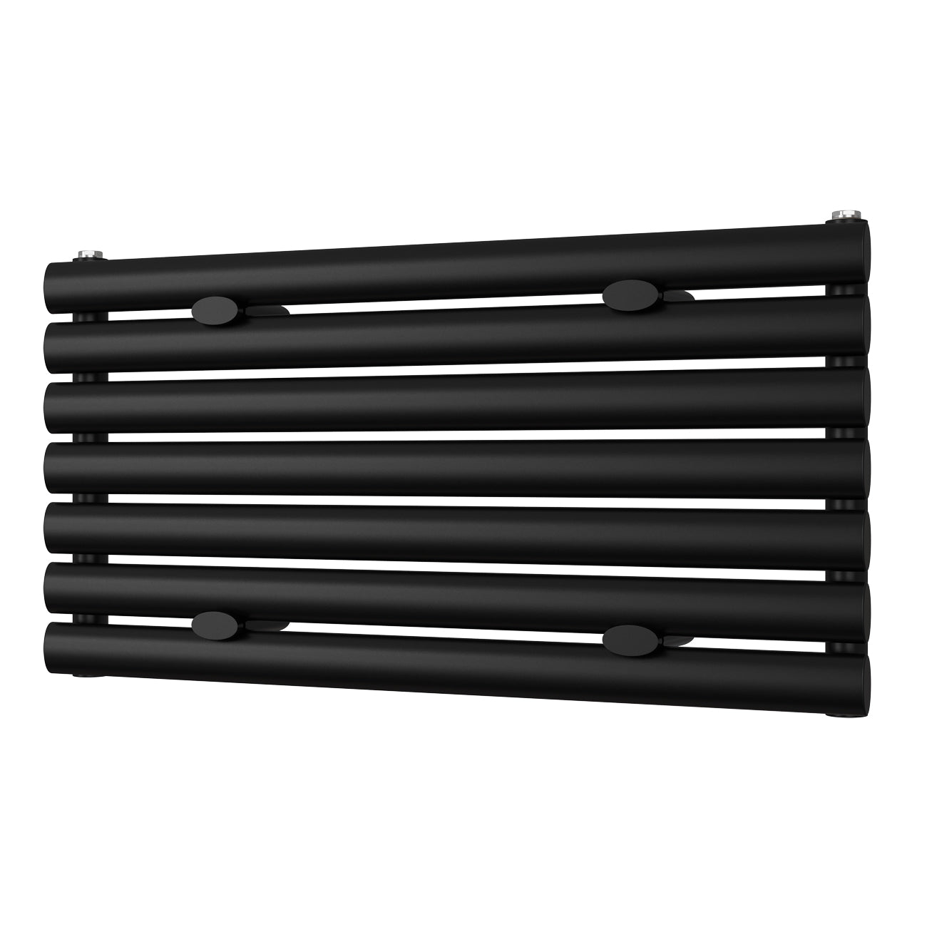 Omeara Axis - Black Horizontal Radiator H406mm x W800mm Single Panel