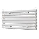 Omeara Axis - White Horizontal Radiator H406mm x W800mm Single Panel