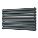 Omeara Axis - Anthracite Horizontal Radiator H464mm x W800mm Double Panel