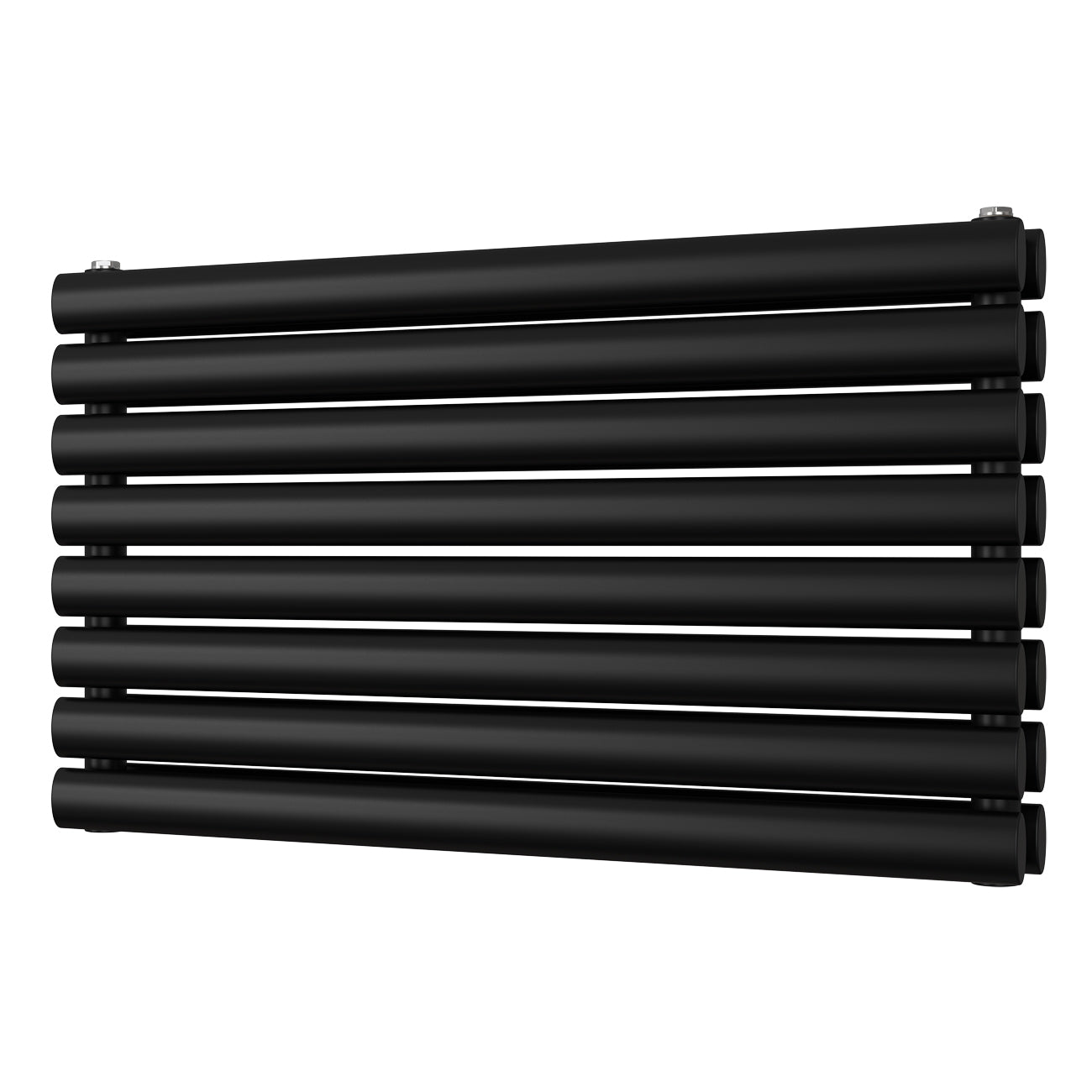 Black Horizontal Radiator H464mm x W800mm Double Panel - Omeara Axis ...