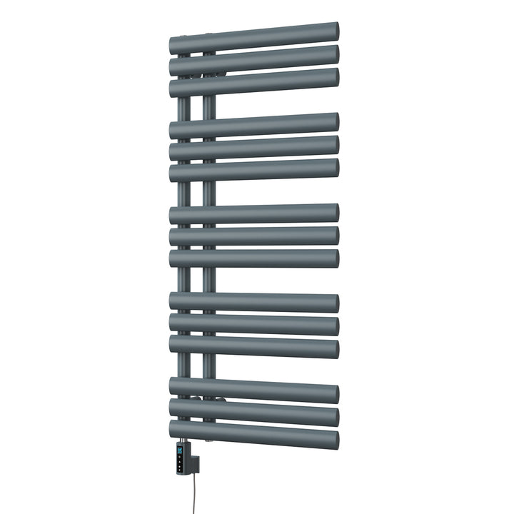 Percival - Anthracite Electric Towel Rail H1120mm x W500mm 500w Thermostatic WIFI