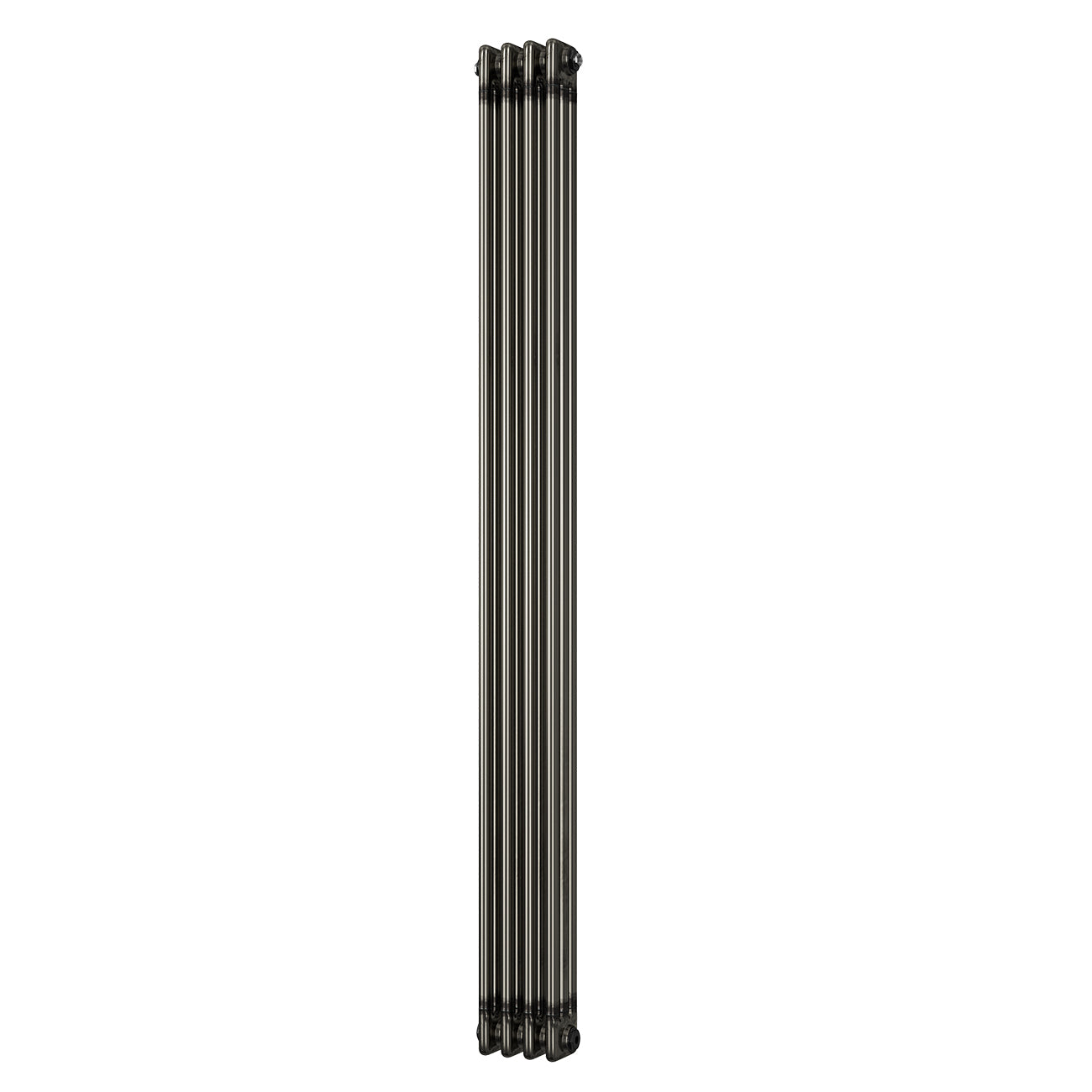 Alpha - Raw Metal Vertical Column Radiator H1800mm x W198mm 3 Column - Feet Included