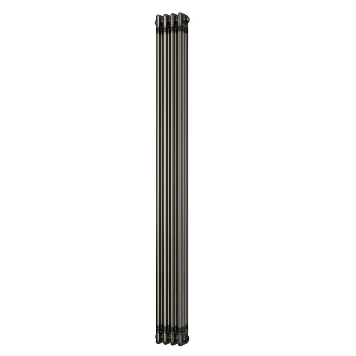 Alpha - Raw Metal Vertical Column Radiator H1800mm x W198mm 3 Column - Feet Included