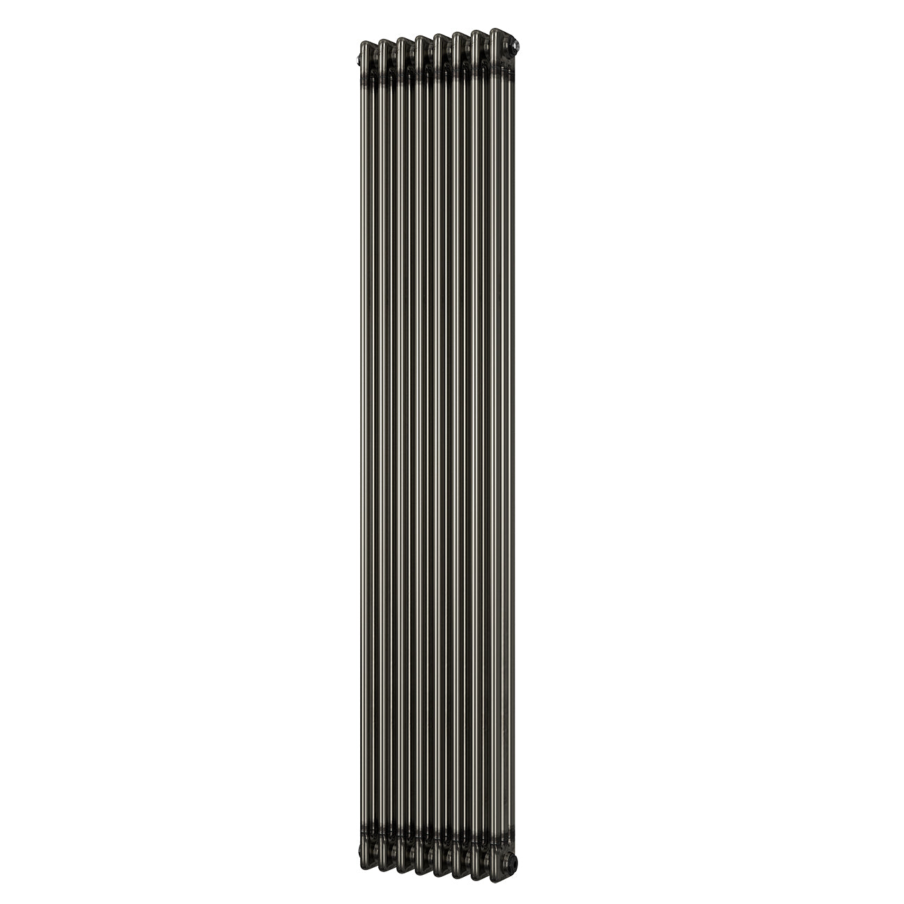 Alpha - Raw Metal Vertical Column Radiator H1800mm x W376mm 3 Column