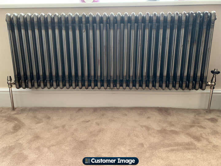Alpha - Raw Metal Column Radiator H500mm x W1355mm 3 Column - Feet Included