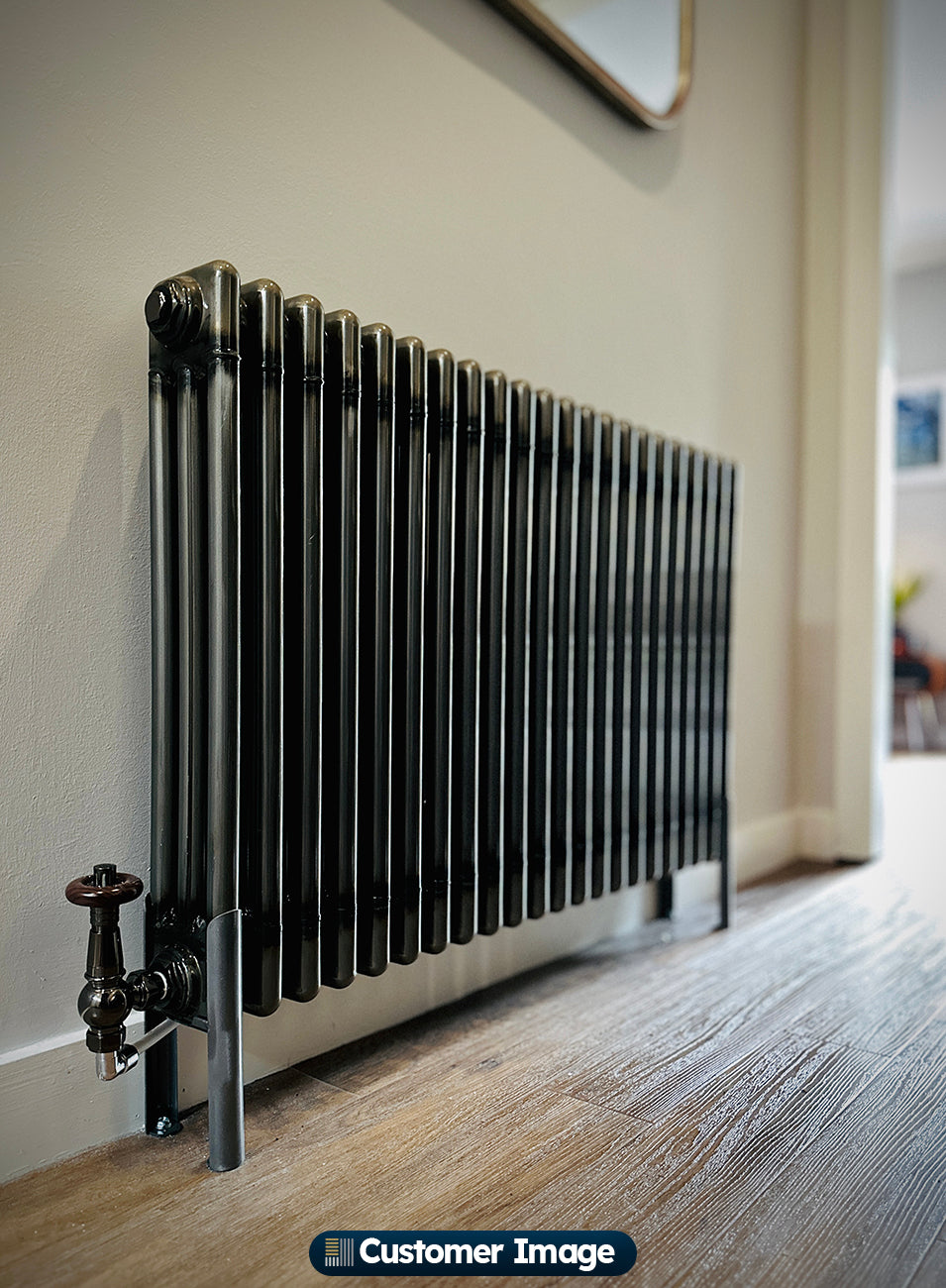 Raw Metal Column Radiators H600mm x W999mm 3 Column - Alpha | UK Radiators