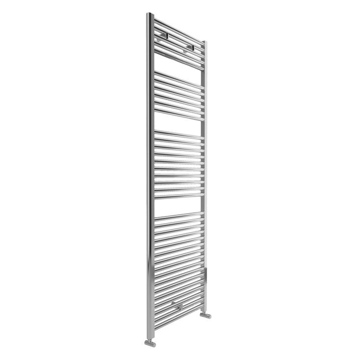 Roma - Chrome Heated Towel Rail - H1230mm x W750mm - Straight