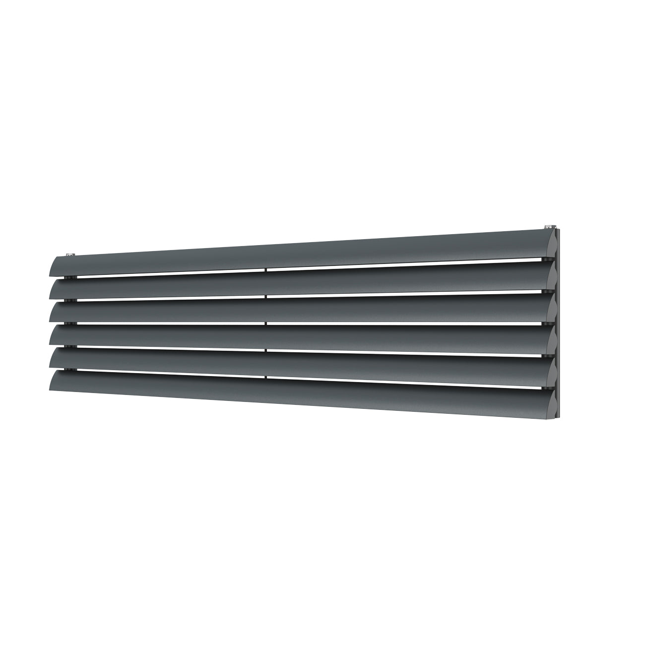 Scalloway - Anthracite Horizontal Radiator H355mm x W1600mm Single Panel