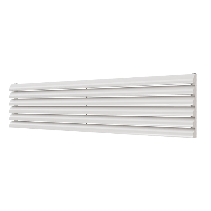 Scalloway - White Horizontal Radiator H355mm x W1800mm Single Panel
