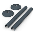 Talus - Slate Grey Grey Gloss Snap On Pipe Covers 200mm