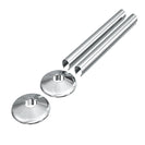 Talus - Chrome Polished Alloy Metal Snap On Pipe Covers 200mm