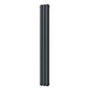 Sherwood - Anthracite Vertical Round Top Column Radiator H1800mm x W229mm 2 Column