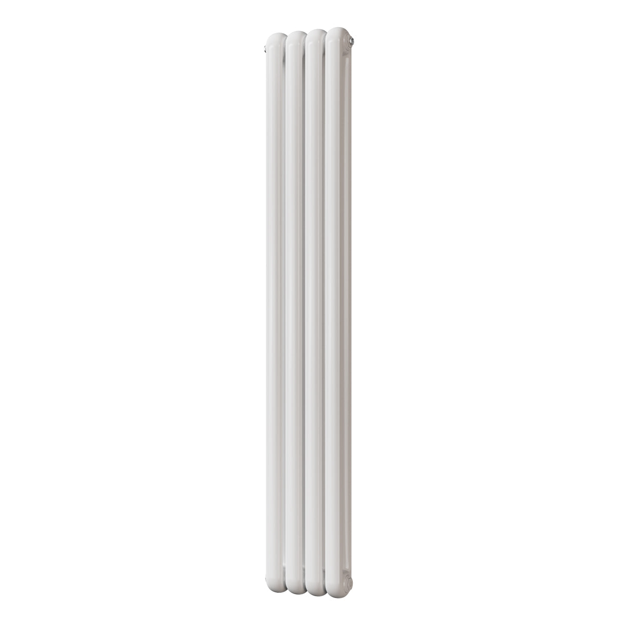 White Vertical Round Top Column Radiator H1800mm x W298mm 2 Column ...