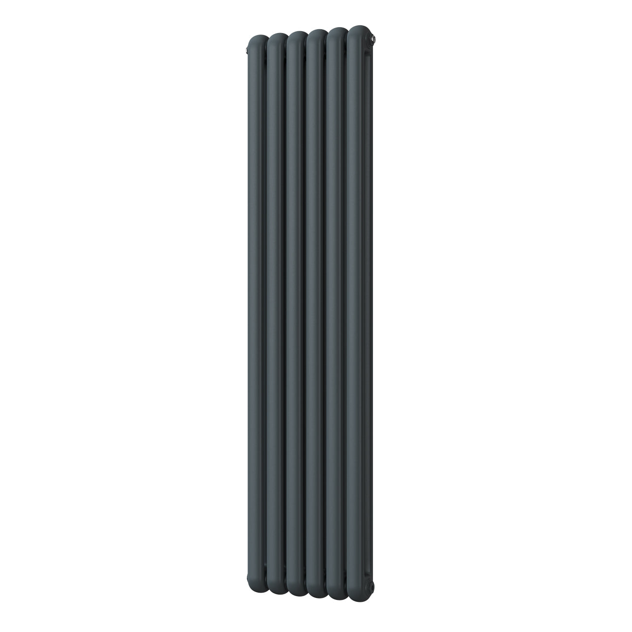 Sherwood - Anthracite Vertical Round Top Column Radiator H1800mm x W437mm 2 Column