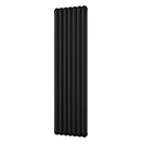 Sherwood - Black Vertical Round Top Column Radiator H1800mm x W507mm 2 Column