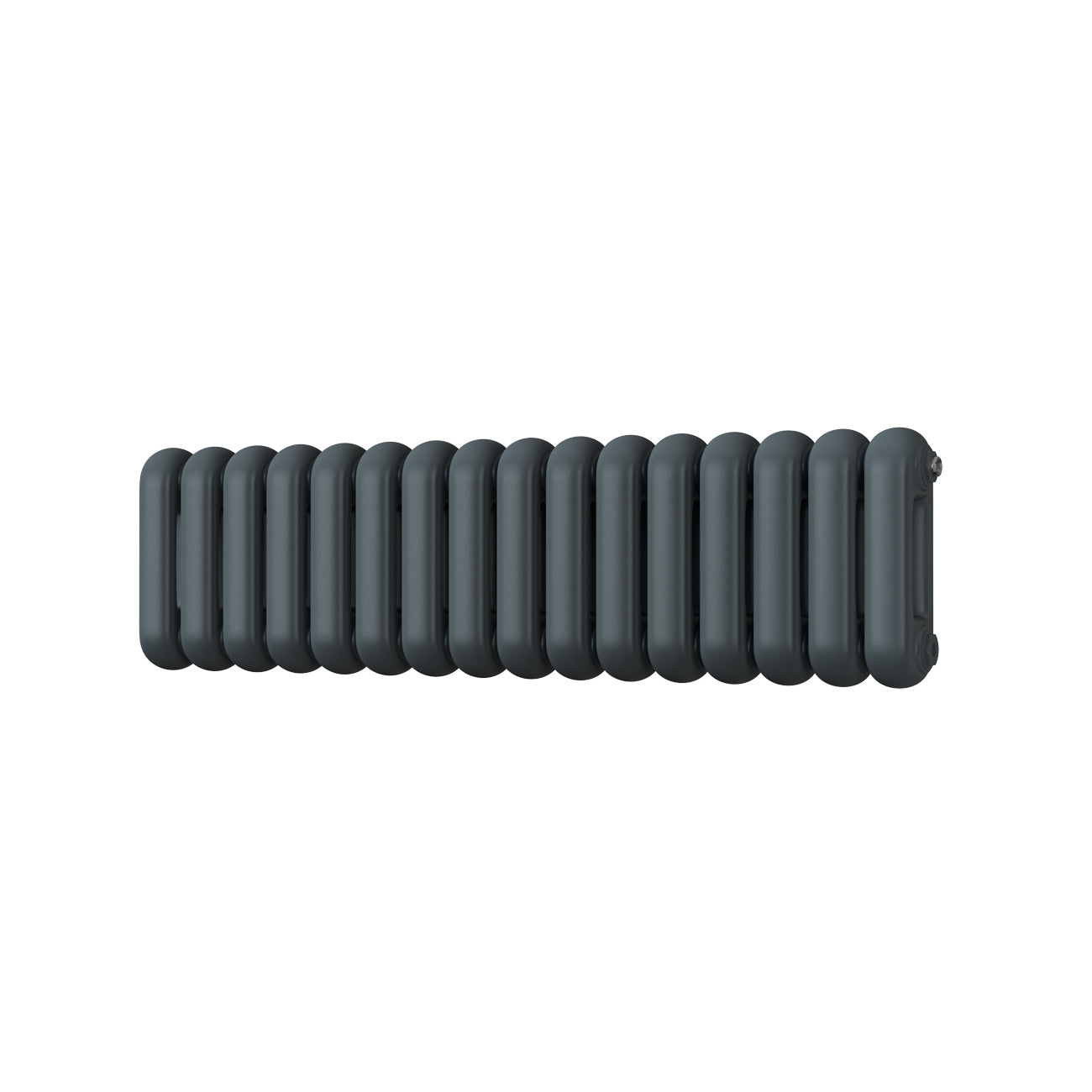 Sherwood - Anthracite Round Top Column Radiator H300mm x W1132mm 2 Column