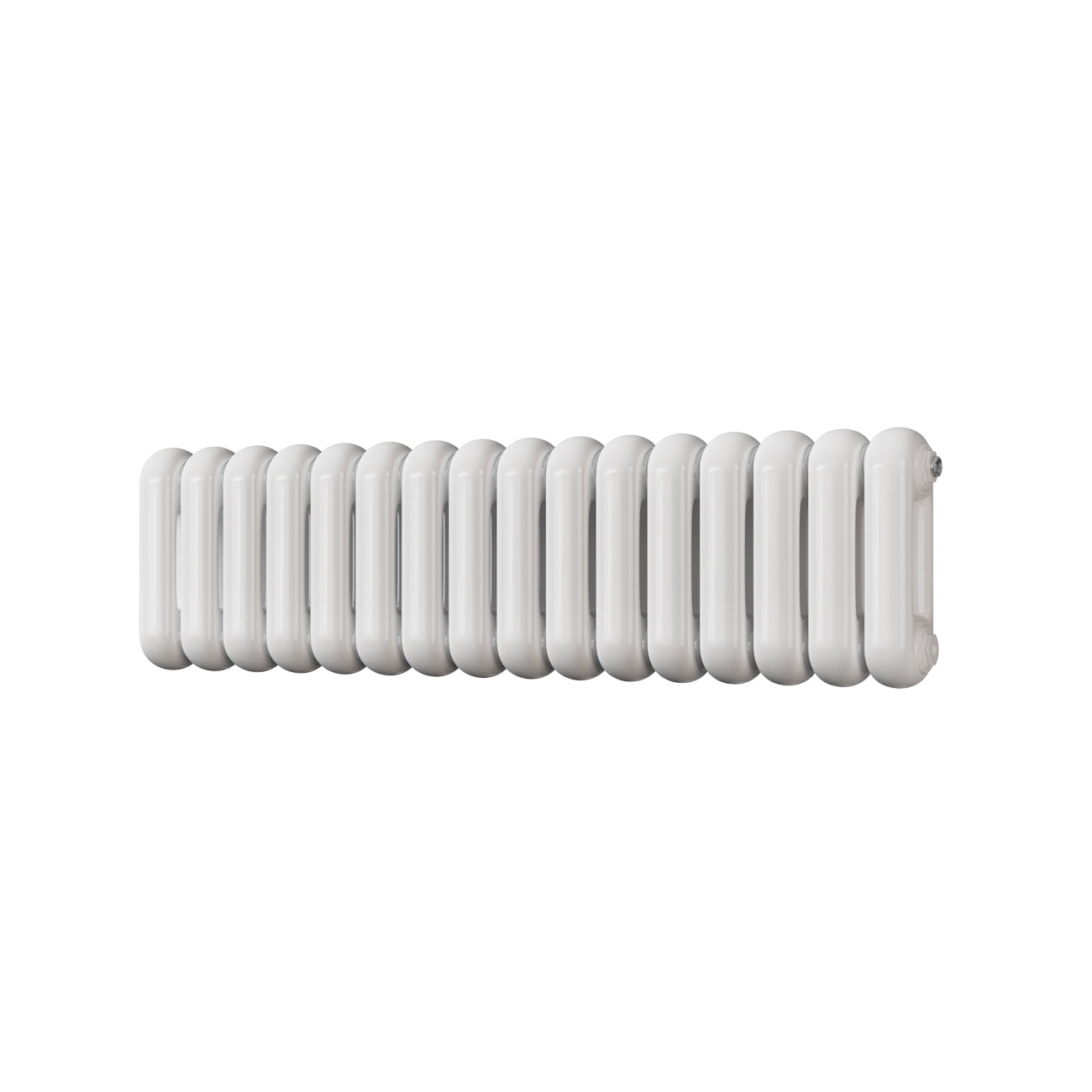 White Round Top Column Radiator H300mm x W1132mm 2 Column - Sherwood ...