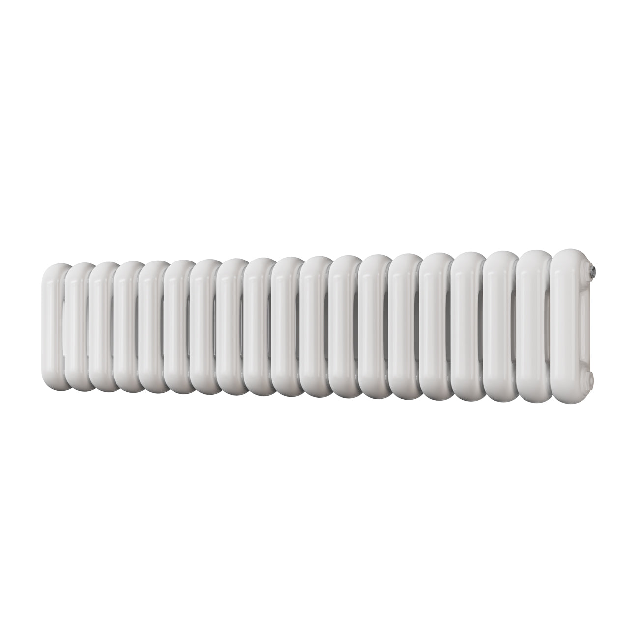 Sherwood - White Round Top Column Radiator H300mm x W1340mm 2 Column