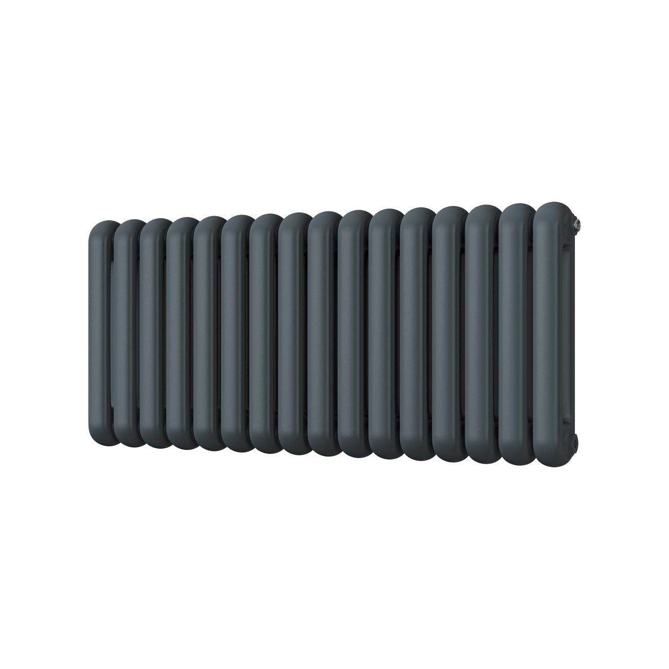 Sherwood - Anthracite Round Top Column Radiator H500mm x W1132mm 2 Column