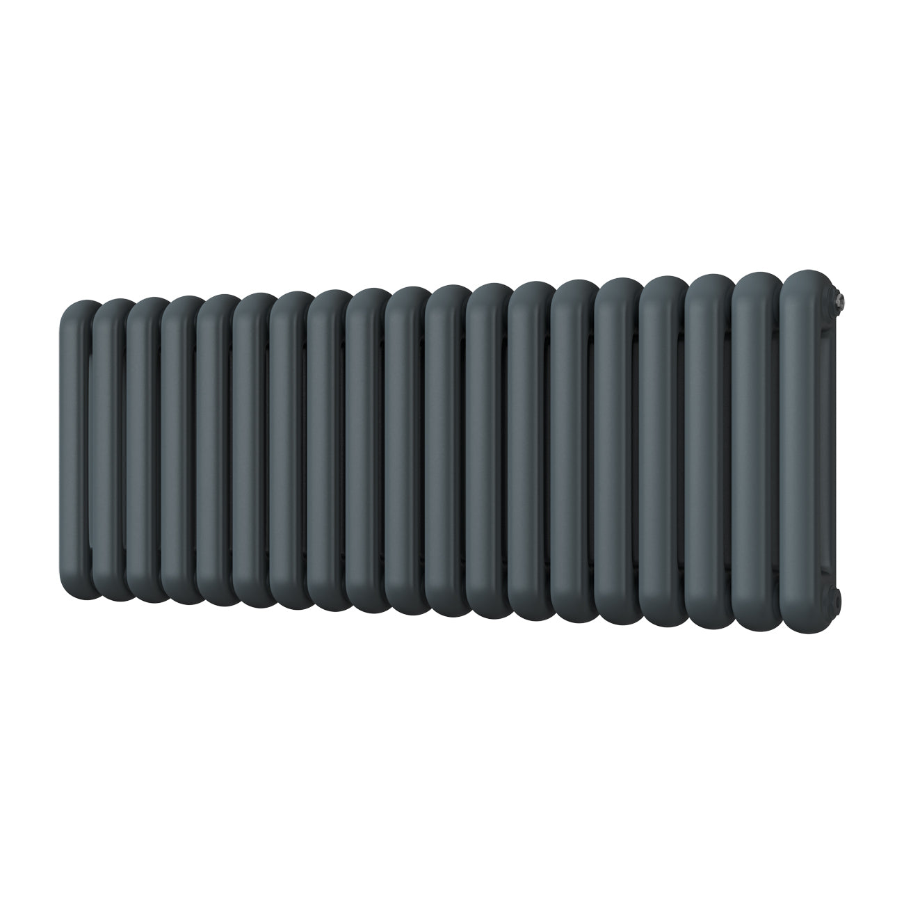 Sherwood - Anthracite Round Top Column Radiator H500mm x W1340mm 2 Column