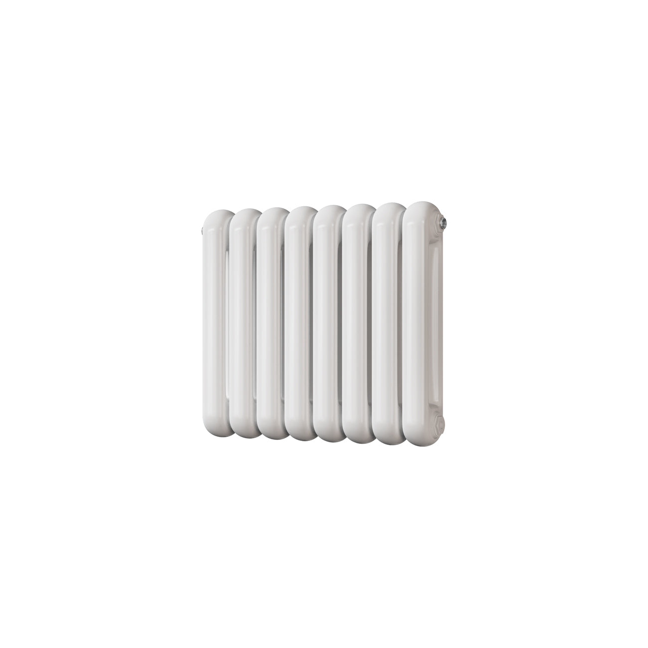 Sherwood - White Round Top Column Radiator H500mm x W576mm 2 Column