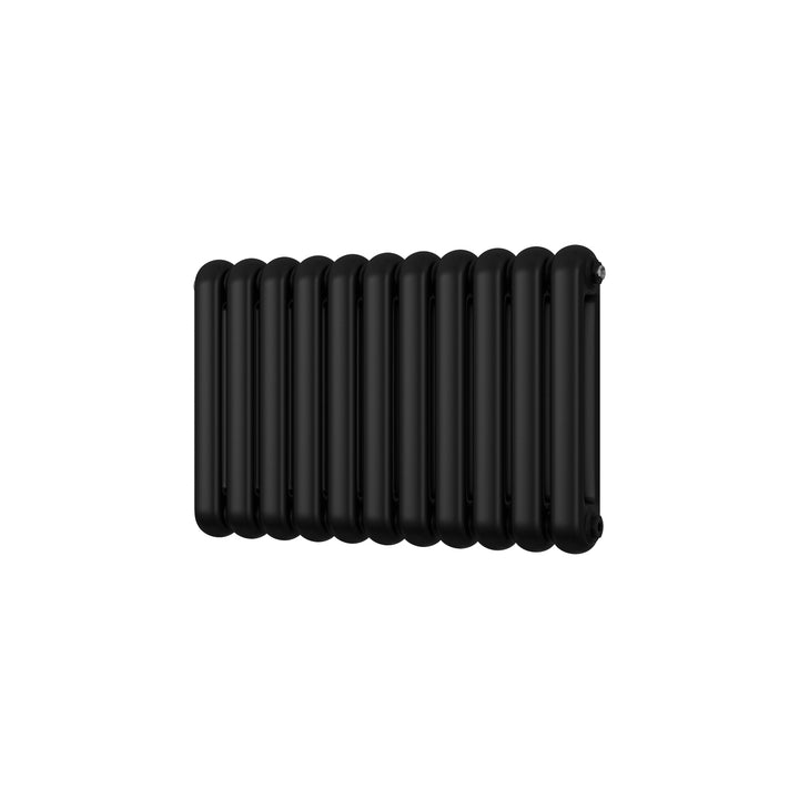 Sherwood - Black Round Top Column Radiator H500mm x W785mm 2 Column