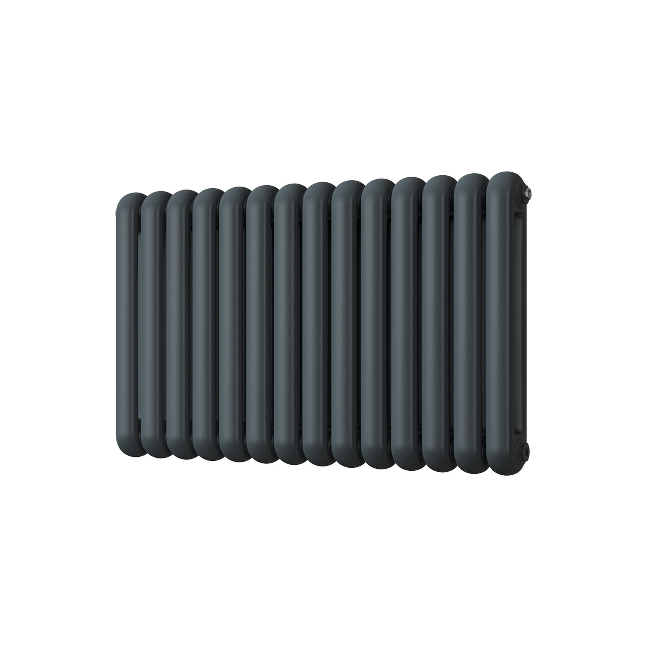 Sherwood - Anthracite Round Top Column Radiator H600mm x W993mm 2 Column