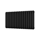 Sherwood - Black Round Top Column Radiator H600mm x W1132mm 2 Column