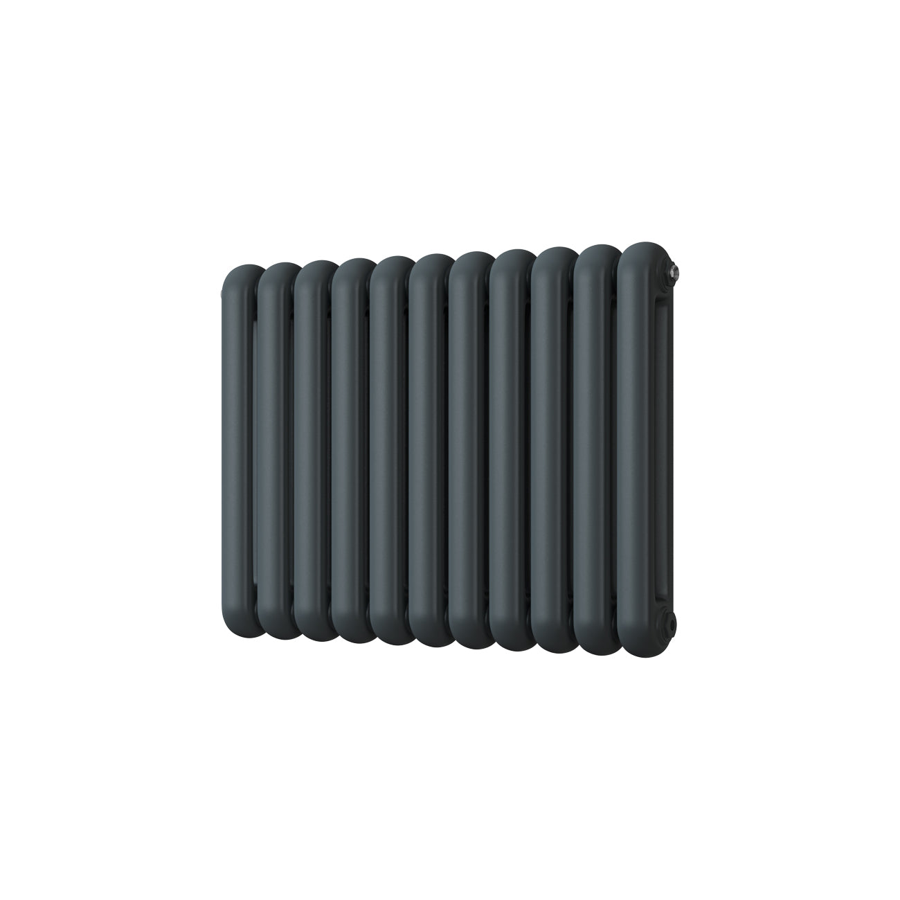 Sherwood - Anthracite Round Top Column Radiator H600mm x W785mm 2 Column