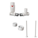 Stirling Bold - Thermostatic Radiator Valve & Accessory Kit - White Straight 15mm
