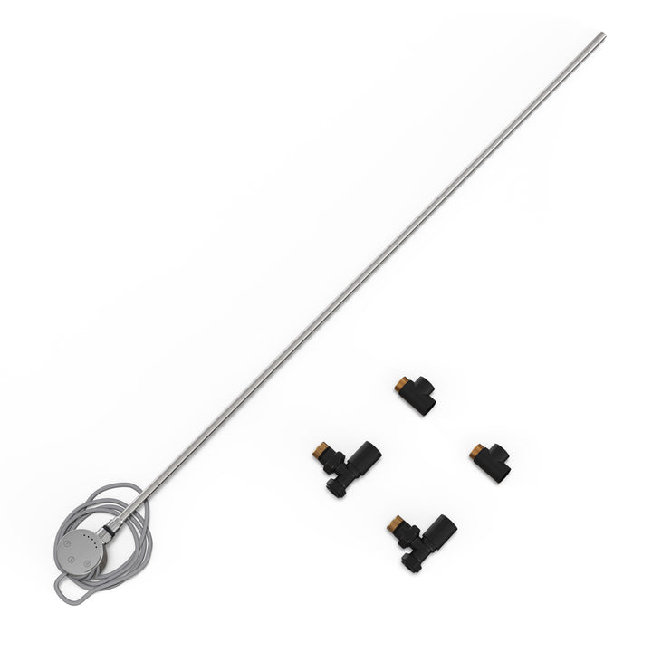 Talus - Dual Fuel Towel Rail Kit 1000w Touch Thermostatic Black