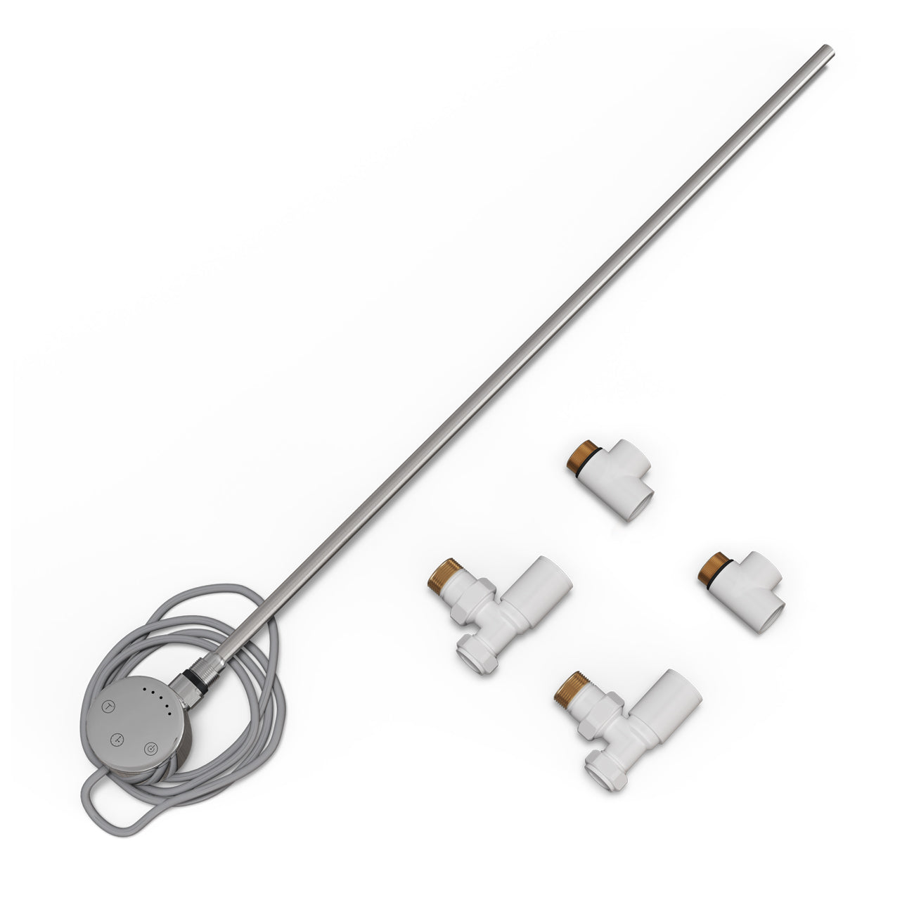 Talus - Dual Fuel Towel Rail Kit 600w Touch Thermostatic White