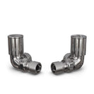 Round Chrome Radiator Valve Corner Polished 10mm