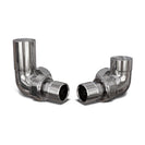 Round - Chrome Radiator Valve Corner Polished 15mm