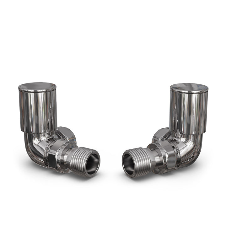 Round - Chrome Radiator Valve Corner Polished 8mm