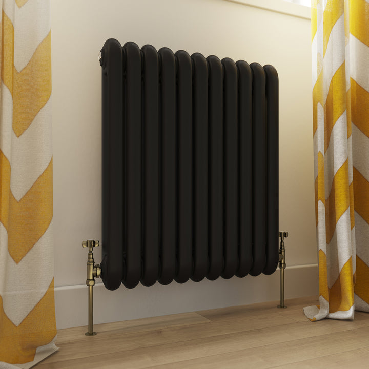 Signature Traditional - Antique Brass Radiator Valve Angled 15mm