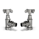 Signature Traditional - Chrome Radiator Valve Angled 15mm