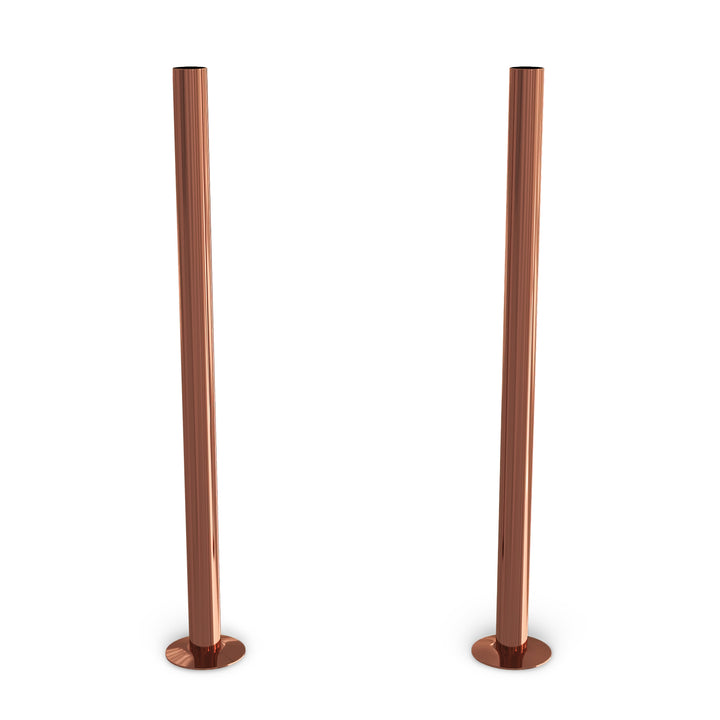 Talus - Copper Polished Pipe Covers 300mm